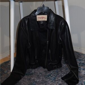 Paris Blues Classic Black Leather Jacket